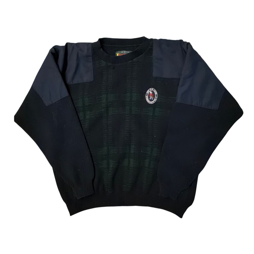 Rainswetter Men L Pullover Long Sleeve Sweater Black Rain Repellent Golf USA EUC